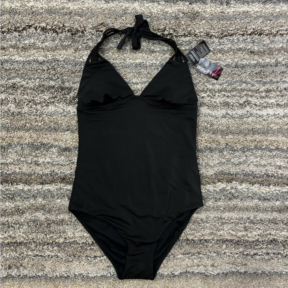 Bras N Things Black One Piece Swimwear Sz 10 NWT | Bras N Things One Piece Black - Picture 4 of 14